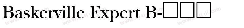 Baskerville Expert B字体转换